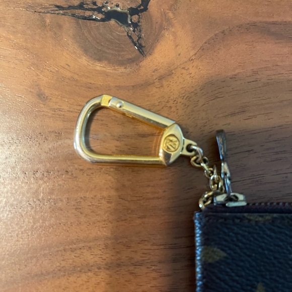 Louis Vuitton Monogram Key Pouch in Brown and Gold - Picture 2 of 6